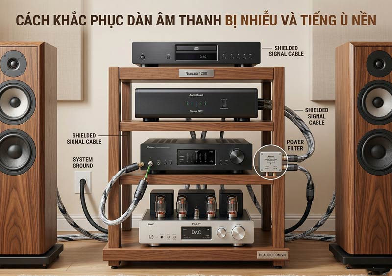 Cách Khắc Phục Dàn Âm Thanh Bị Nhiễu Và Tiếng Ù Nền Hiệu Quả 100%